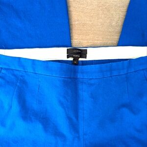J. Crew Size 14 Martie Bi-Stretch Ankle Pant Blue